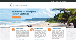 Desktop Screenshot of forrentcostarica.com